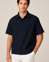 Navy Oversized Shirt