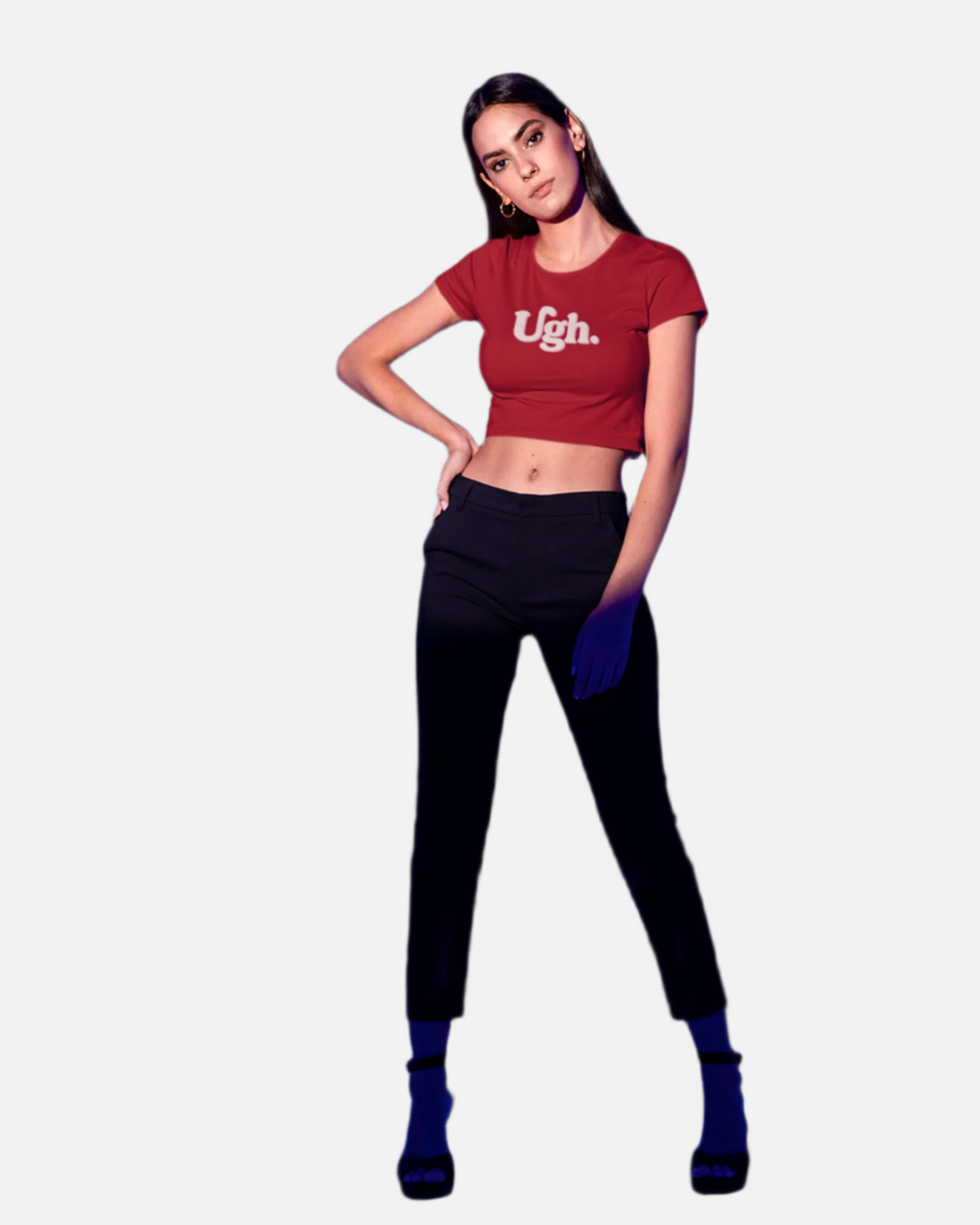 Ugh Red Crop Top