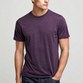 Purple Melange Basic T-shirt