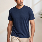 Navy Melange Basic T-shirt