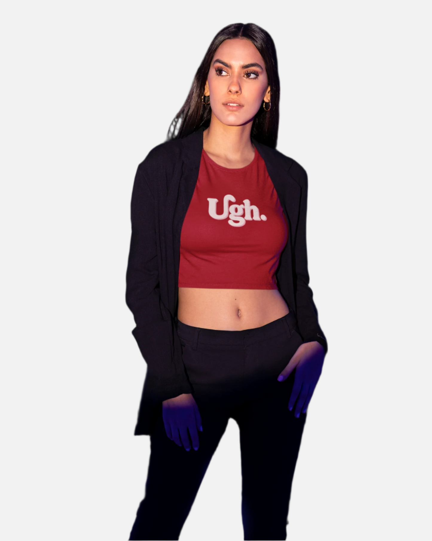 Ugh Red Crop Top
