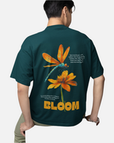 Bloom Petrol Blue Oversized T-shirt