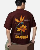 Bloom Maroon Oversized T-shirt