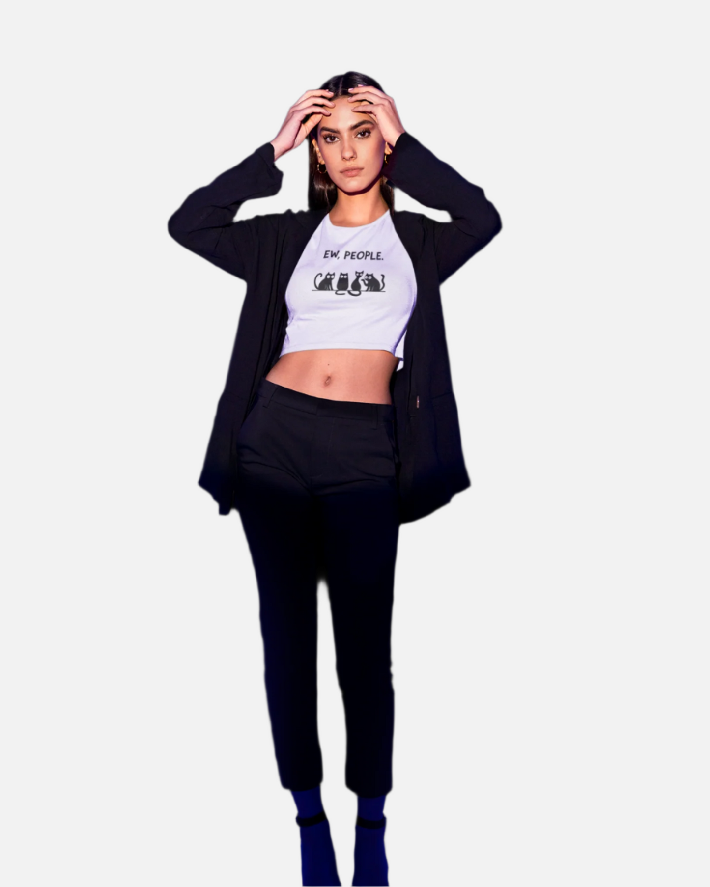 Ew, People White Crop Top