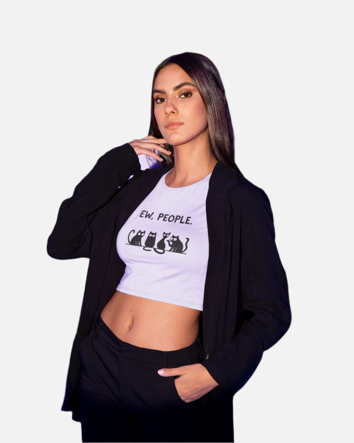 Ew, People White Crop Top
