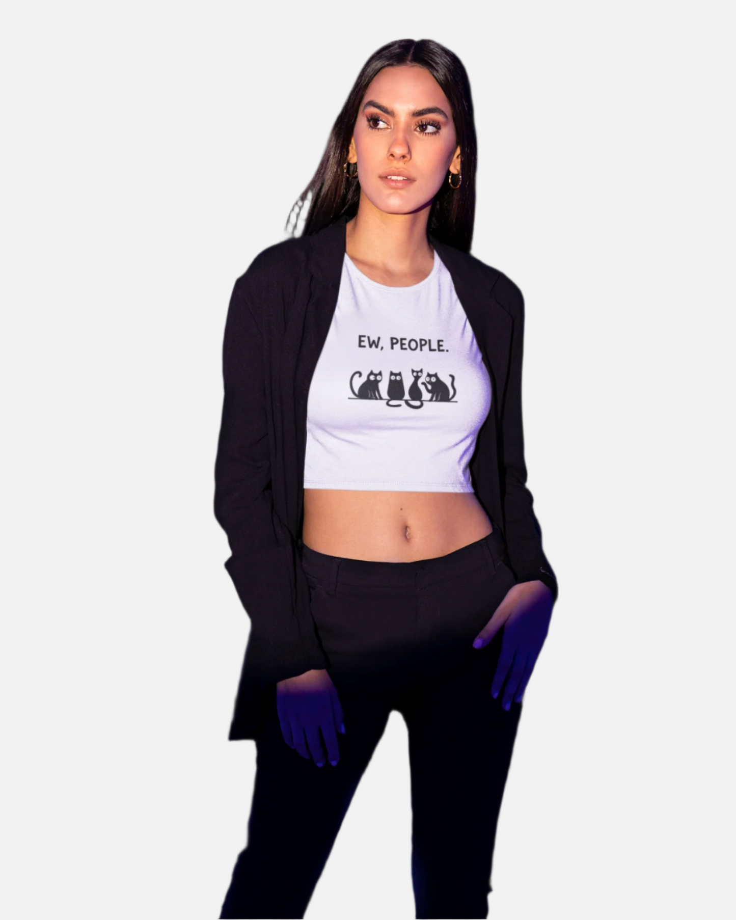 Ew, People White Crop Top