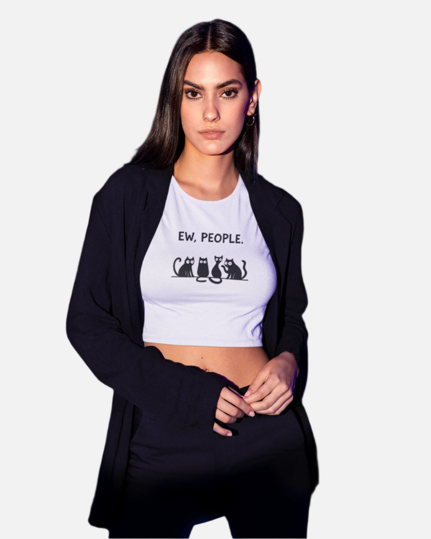 Ew, People White Crop Top