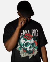 Dream Big Black Oversized T-shirt