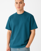 Everyday Oversized Tee- Petrol Blue
