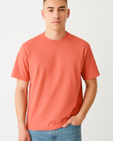Everyday Oversized Tee- Coral