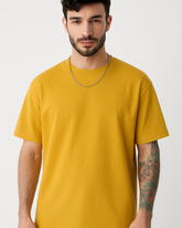 Everyday Oversized Tee- Mustard Yellow