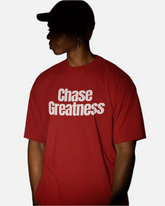 Chase Greatness Red Oversized T-shirt
