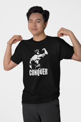 Conquer Black Regular T-shirt