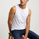 Everyday Sleeveless T-shirt- White