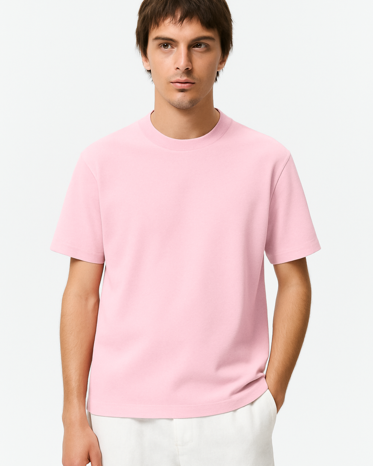 Everyday Oversized Tee- Light Pink