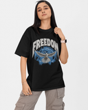 Freedom Black Oversized T-shirt