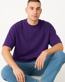 Everyday Oversized Tee- Purple