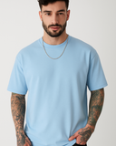 Everyday Oversized Tee- Baby Blue