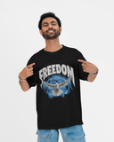 Freedom Black Oversized T-shirt