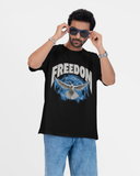 Freedom Black Oversized T-shirt