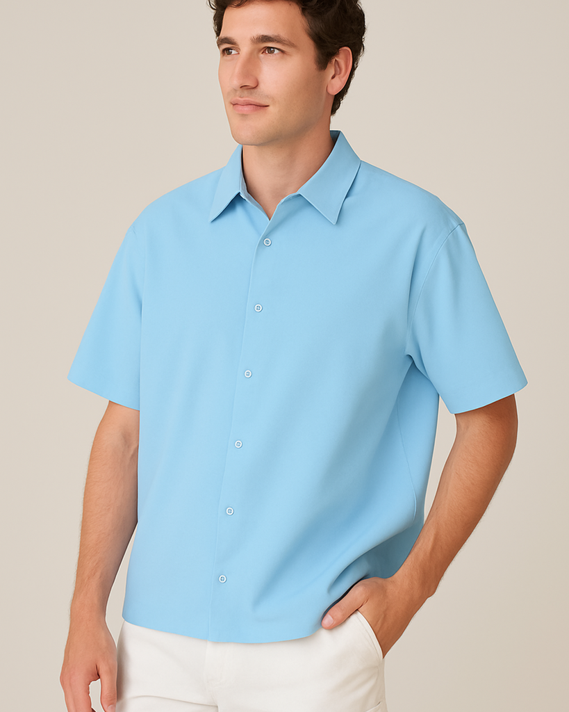 Baby Blue Oversized Shirt – trendihead