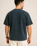 Navy Acid Washed Oversized T-shirt