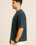 Navy Acid Washed Oversized T-shirt