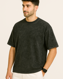 Black Acid Washed Oversized T-shirt