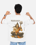 Mahadev White Oversized T-shirt