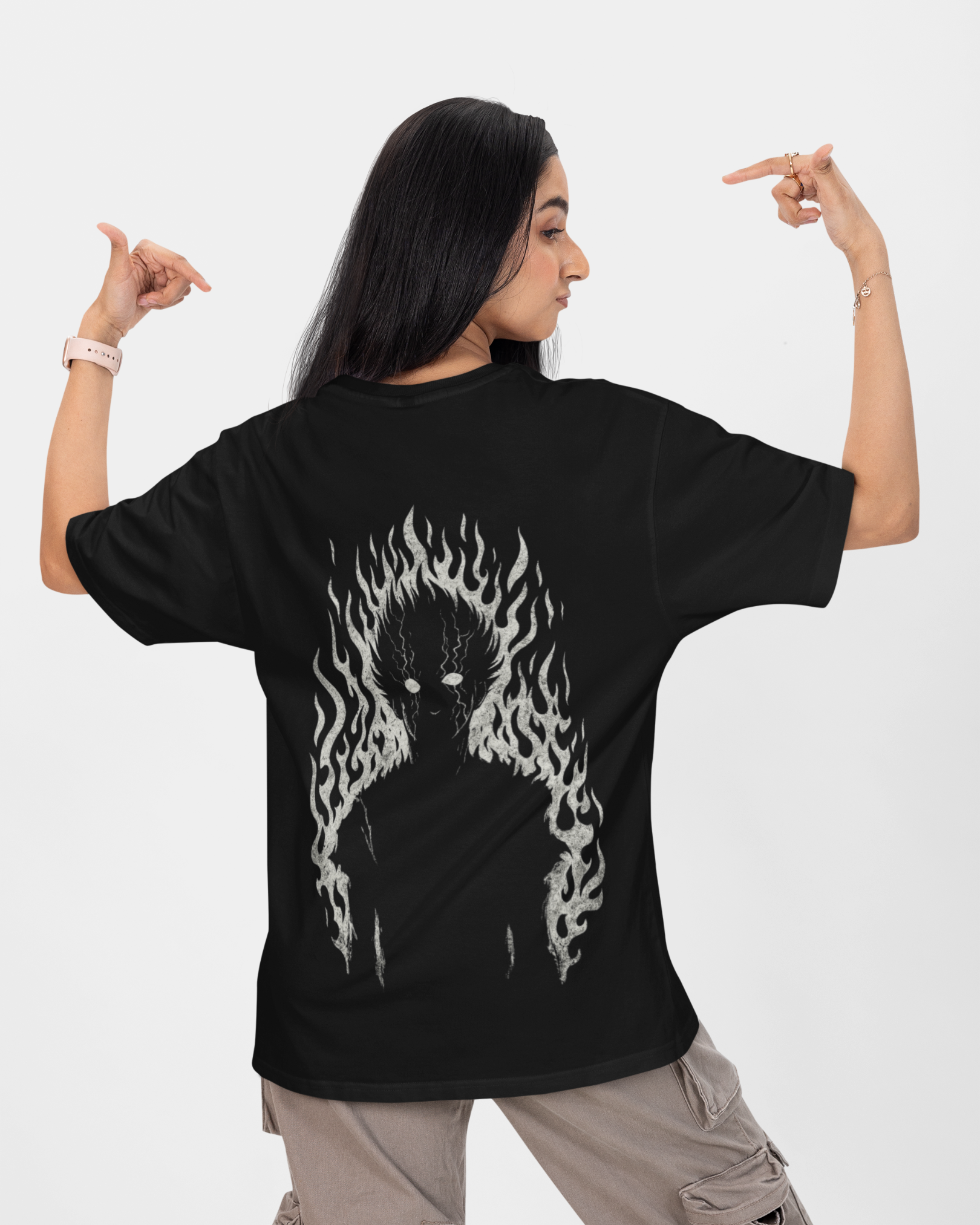 Mob Mode Black Oversized T-shirt