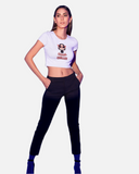 Serial Chiller White Crop Top