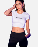 Star Girl White Crop Top