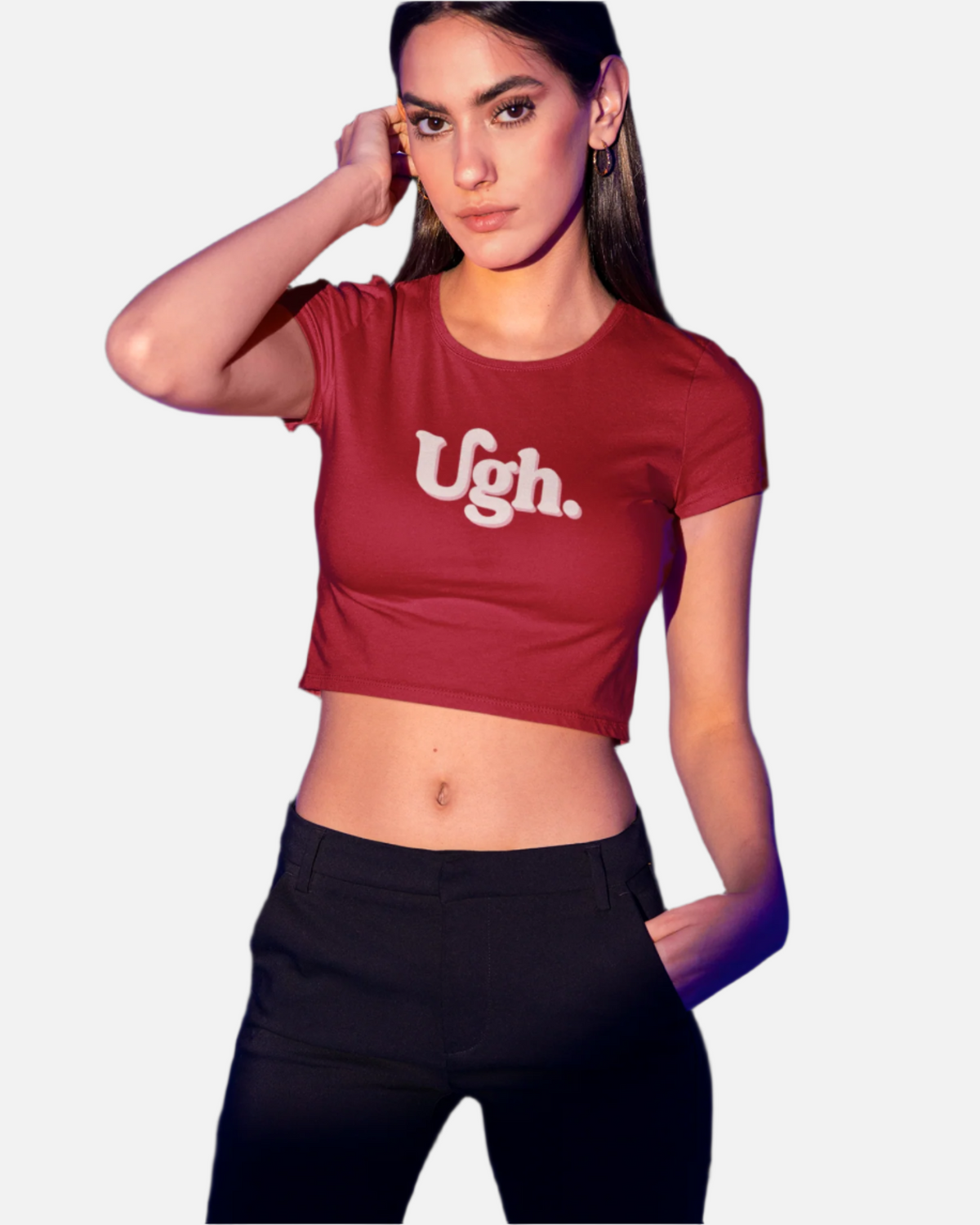 Ugh Red Crop Top