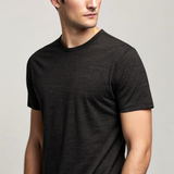 Black Melange Basic T-shirt