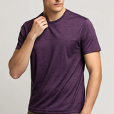 Purple Melange Basic T-shirt