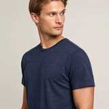 Navy Melange Basic T-shirt