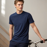 Navy Melange Basic T-shirt