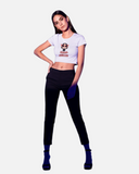 Serial Chiller White Crop Top