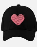 Love Black Baseball Cap