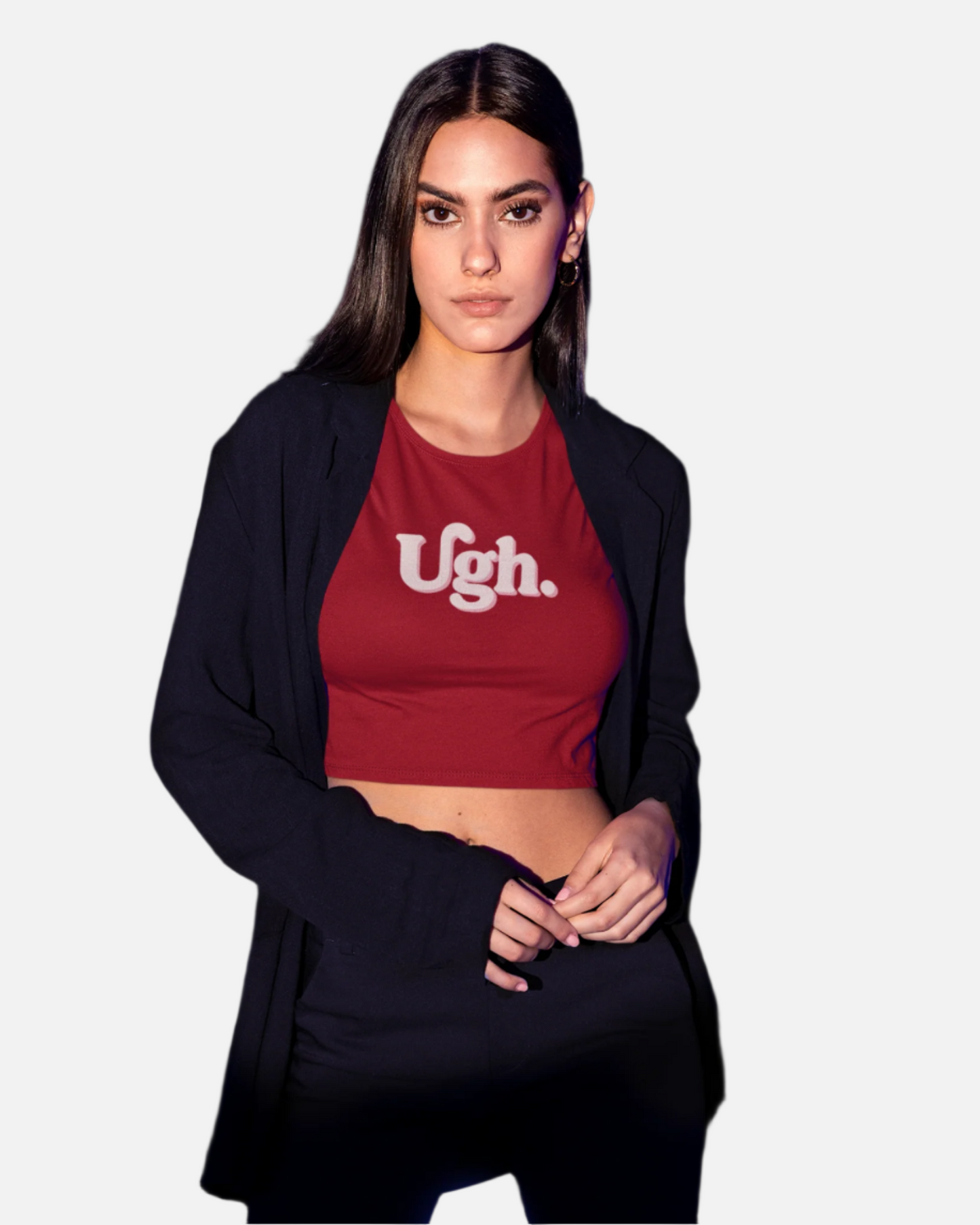 Ugh Red Crop Top