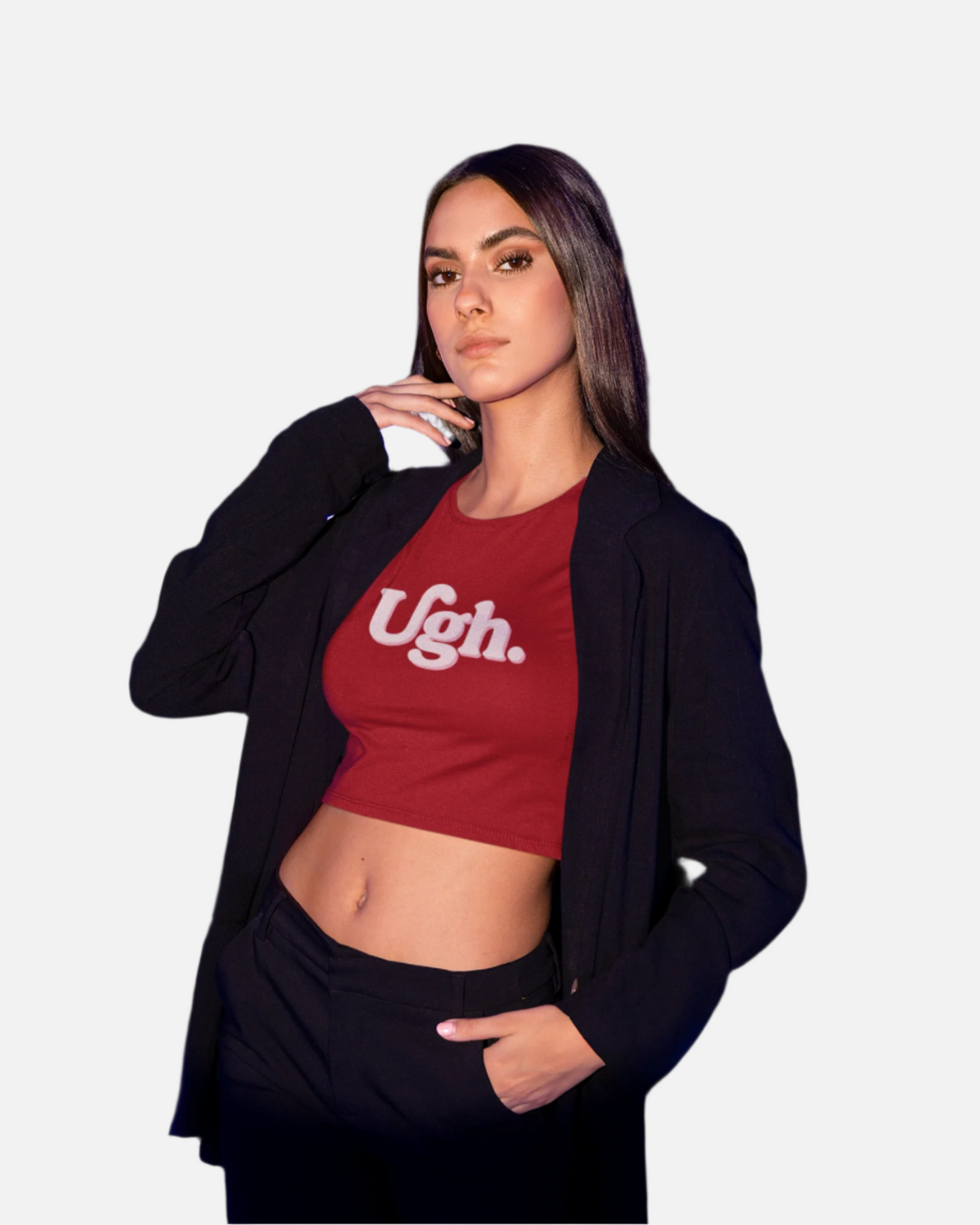Ugh Red Crop Top