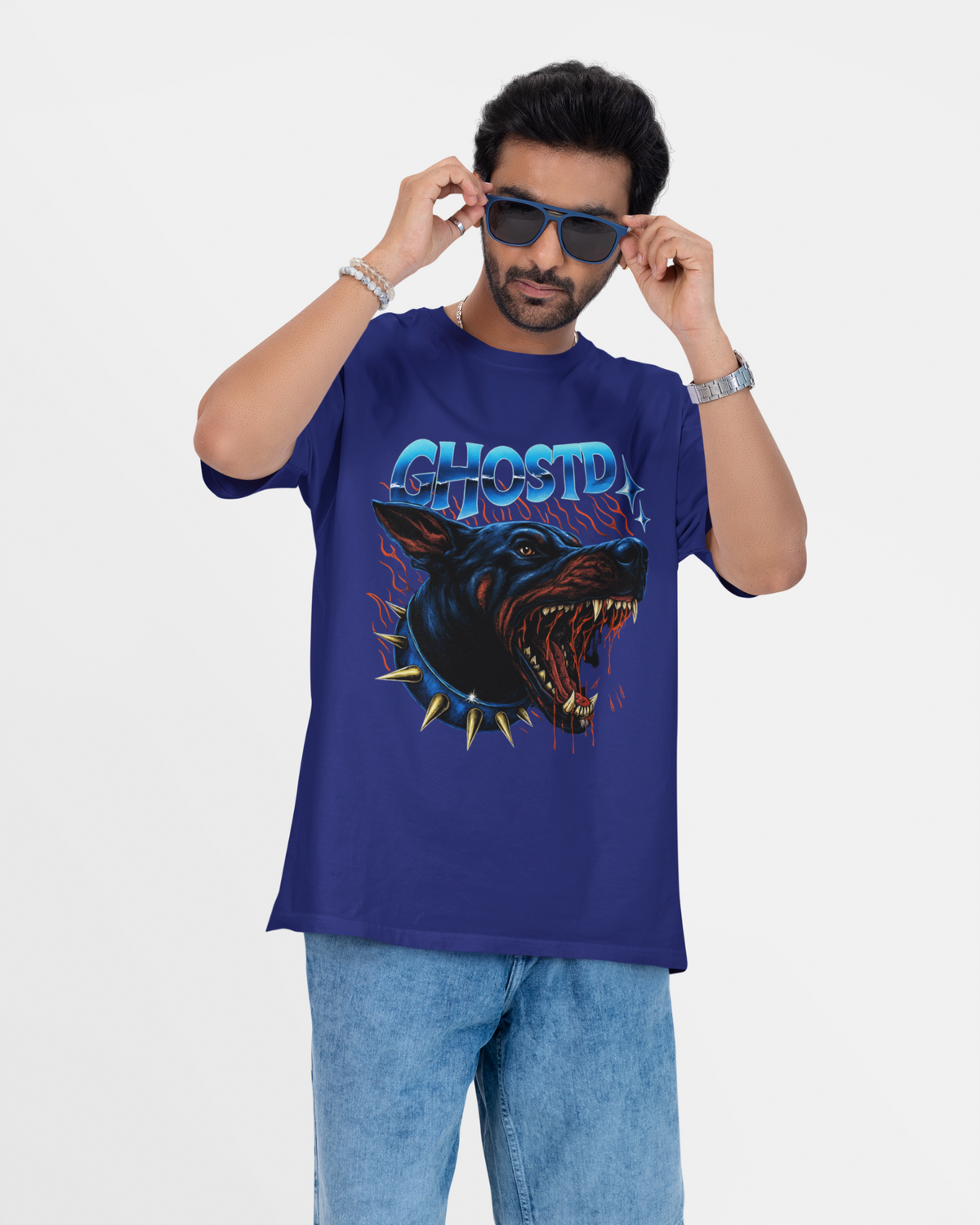 Ghostd Blue Oversized T-shirt