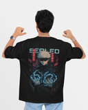 Charged Black Oversized T-shirt