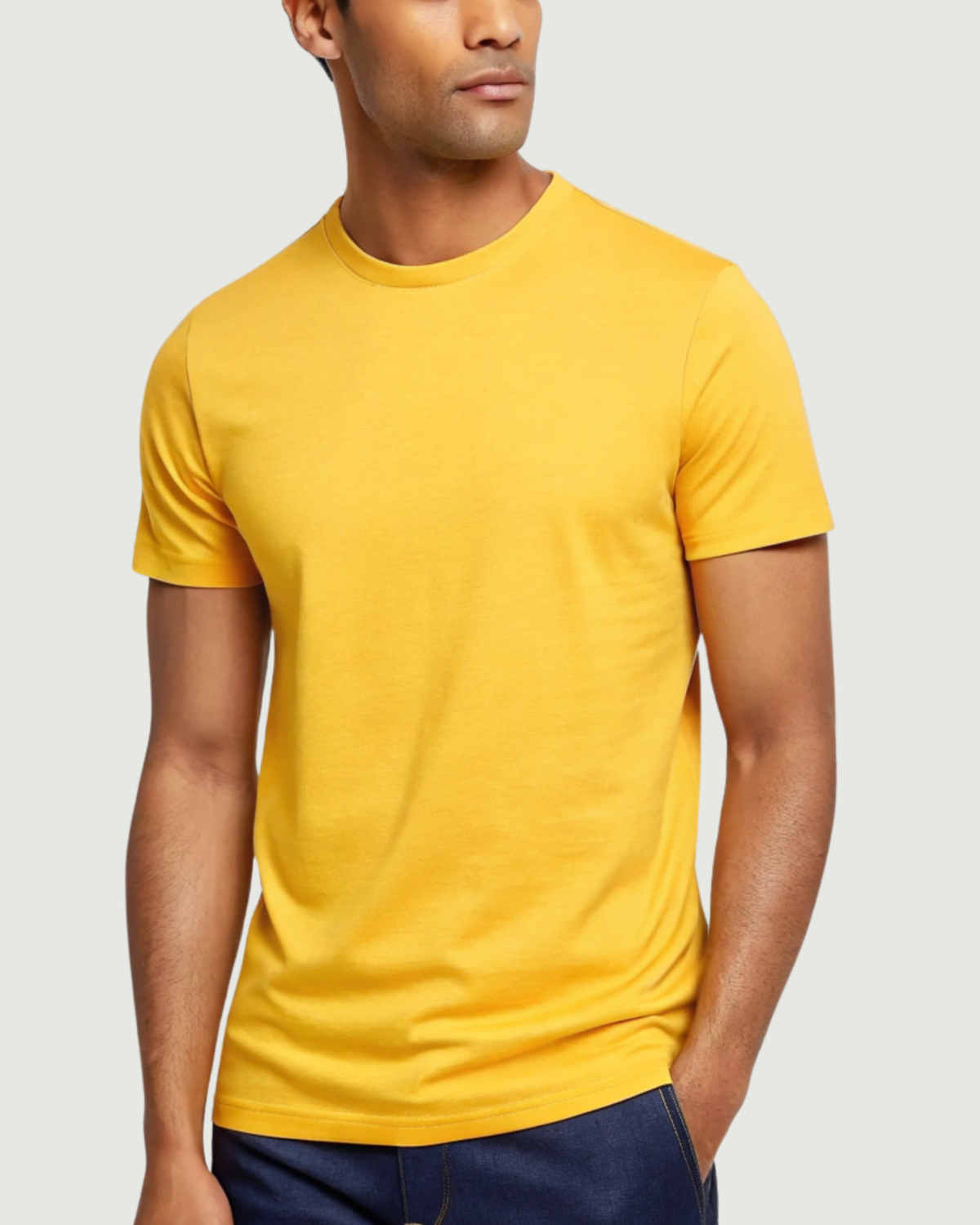 Yellow Regular Fit T-shirt