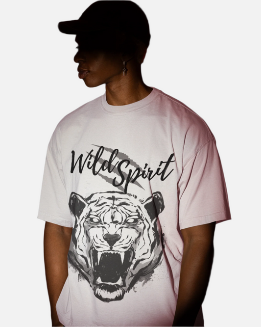 Wild Spirit White Oversized T-shirt