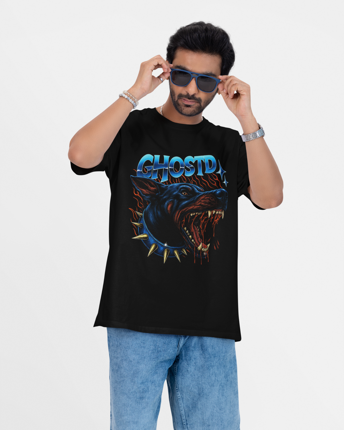 Ghostd Black Oversized T-shirt