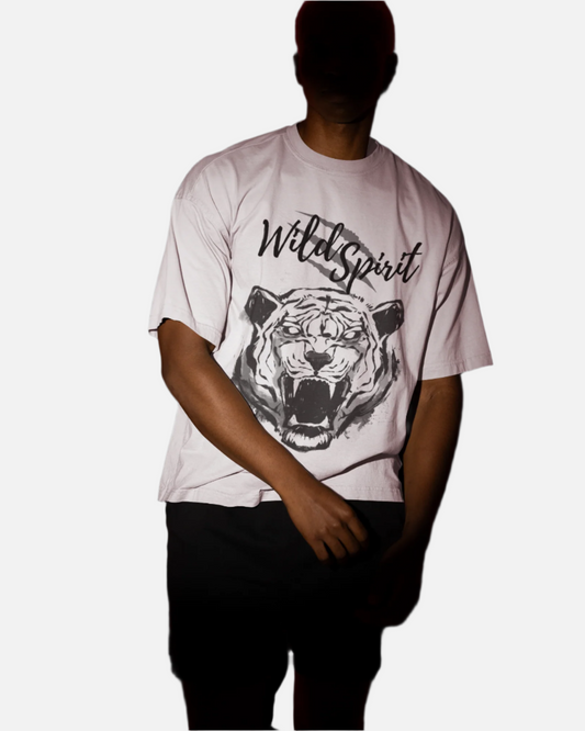 Wild Spirit White Oversized T-shirt