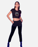 Pew Pew Black Crop Top