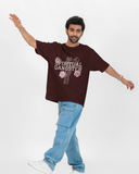 Spiritual Gangster Maroon Oversized T-shirt
