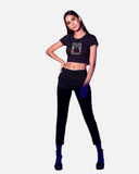 Pew Pew Black Crop Top